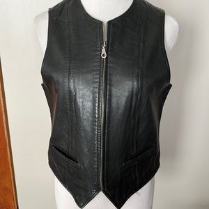 Oakwood Vintage Leather Zip Vest